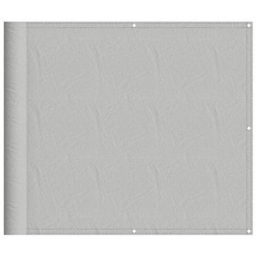 vidaXL Balkon-Sichtschutz Hellgrau 90x700 cm 100 % Polyester Oxford