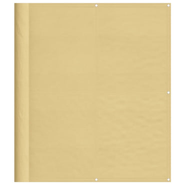 vidaXL Balkon-Sichtschutz Sandfarben 120x300 cm 100% Polyester-Oxford