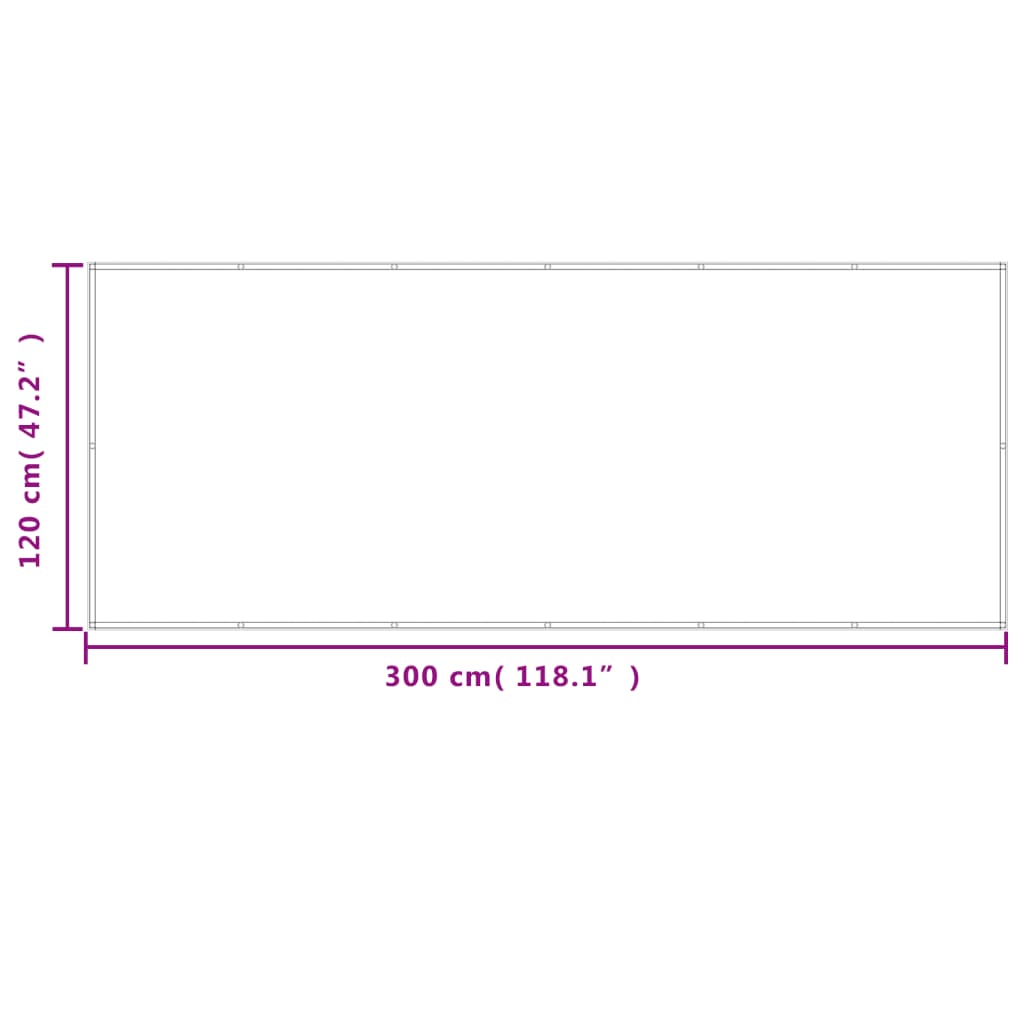 vidaXL Balkon-Sichtschutz Sandfarben 120x300 cm 100% Polyester-Oxford