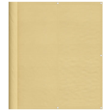vidaXL Balkon-Sichtschutz Sandfarben 120x400 cm 100% Polyester-Oxford