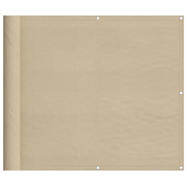 vidaXL Balkon-Sichtschutz Beige 90x700 cm 100 % Polyester-Oxford