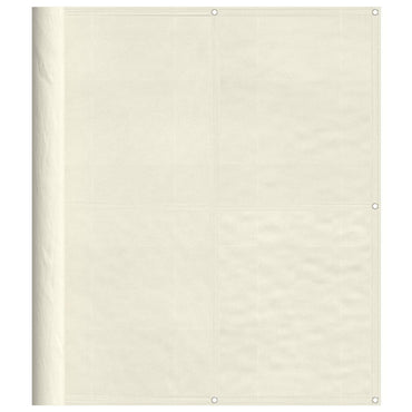 vidaXL Balkon-Sichtschutz Creme 120x800 cm 100 % Polyester-Oxford
