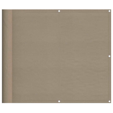 vidaXL Brise-vue de balcon taupe 90x700 cm 100 % polyester Oxford