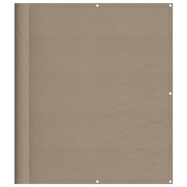 vidaXL Brise-vue de balcon taupe 120x700 cm 100 % polyester Oxford