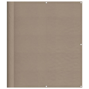 vidaXL Balkon-Sichtschutz Taupe 120x800 cm 100 % Polyester-Oxford