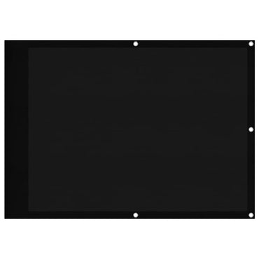 vidaXL Balkon-Sichtschutz Schwarz 75x1000 cm 100 % Polyester-Oxford