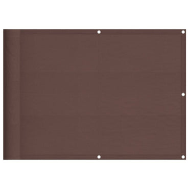 vidaXL Balkon-Sichtschutz Braun 75x1000 cm 100 % Polyester-Oxford