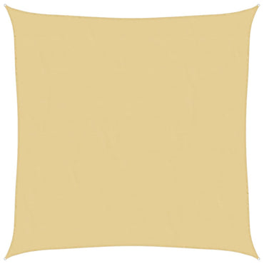 vidaXL Sonnensegel Sandfarbe 7x7 m 100% Polyester Oxford