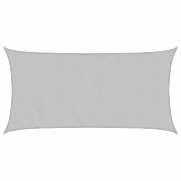 vidaXL Sonnensegel Hellgrau 3,5x2 m 100% Polyester Oxford