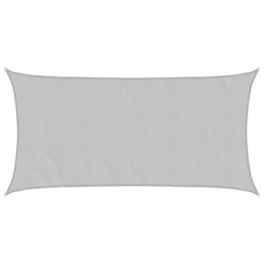 vidaXL Sonnensegel Hellgrau 4,5x2,5 m 100% Polyester Oxford