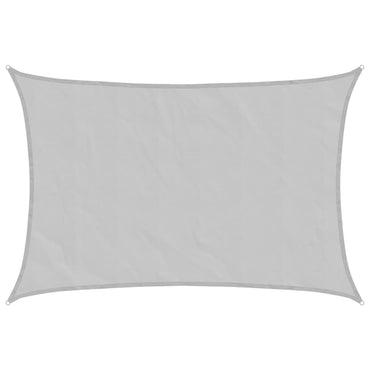 vidaXL Sonnensegel Hellgrau 4,5x3 m 100% Polyester Oxford