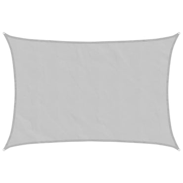 vidaXL Sonnensegel Hellgrau 6x4 m 100% Polyester Oxford