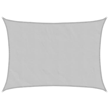 vidaXL Sonnensegel Hellgrau 8x6 m 100% Polyester Oxford