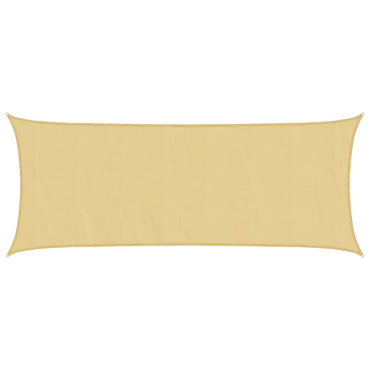 vidaXL Sonnensegel Sandfarbe 5x2 m 100% Polyester Oxford