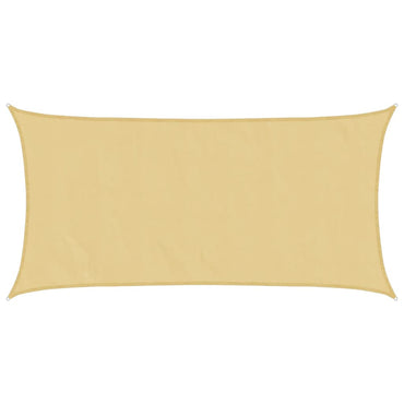 vidaXL Sonnensegel Sandfarbe 5x2,5 m 100% Polyester Oxford