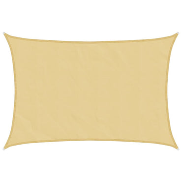 vidaXL Sonnensegel Sandfarbe 4,5x3 m 100% Polyester Oxford