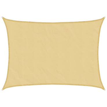 vidaXL Sonnensegel Sandfarbe 7x5 m 100% Polyester Oxford