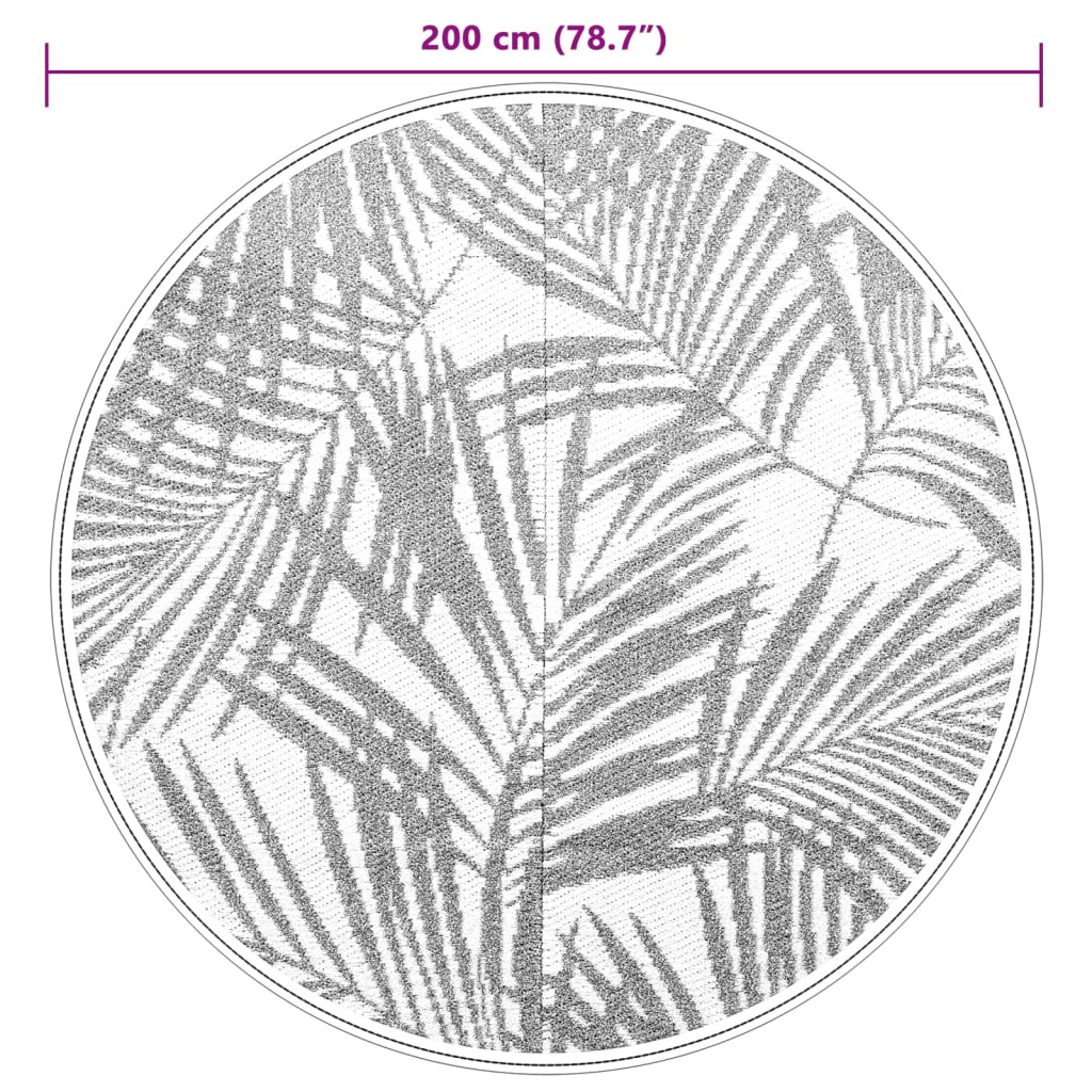 Outdoor-Teppich ARAKIL Grün Ø200 cm PP