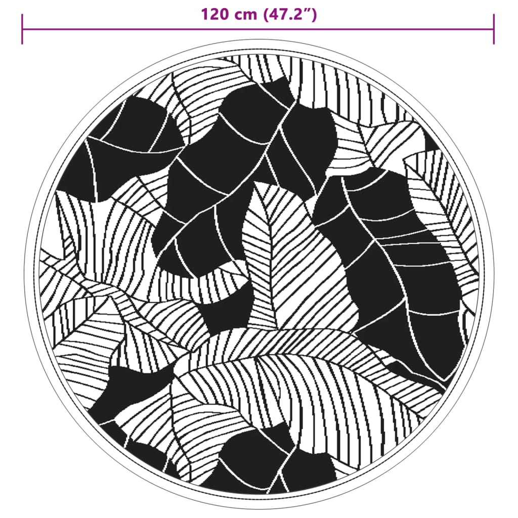 Outdoor-Teppich ARAKIL Grün Ø120 cm PP