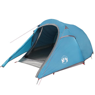 vidaXL Tente tunnel 3 personnes Bleu Imperméable