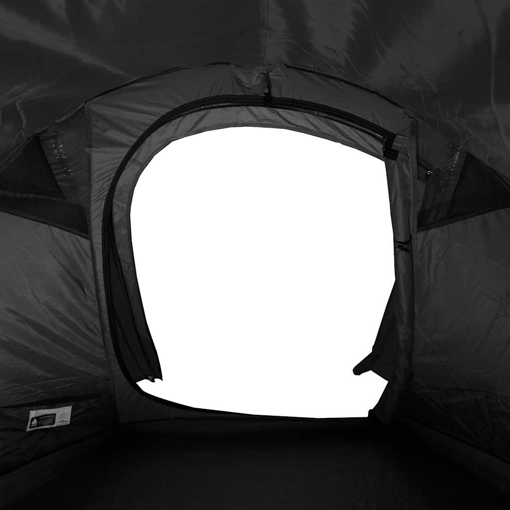 vidaXL Tunnel-Campingzelt 3 Personen Weiß Dunkel Wasserdicht