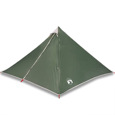 vidaXL Tipi-Familienzelt 7 Personen Grün Wasserdicht