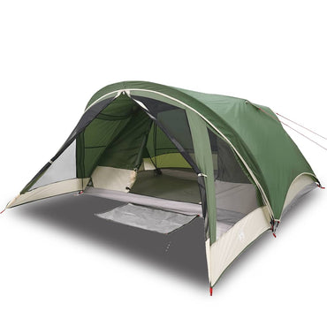 vidaXL Campingzelt 4 Personen Grün Wasserdicht