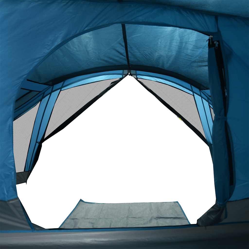 vidaXL Campingzelt 4 Personen Blau Wasserdicht