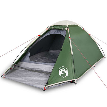 vidaXL Kuppel-Campingzelt 4 Personen Grün Wasserdicht