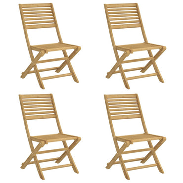 vidaXL Chaises de jardin 4 pcs Pliables 48,5x61,5x87 cm Bois d'acacia massif