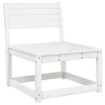 vidaXL Gartensofa Weiß Massivholz Kiefer
