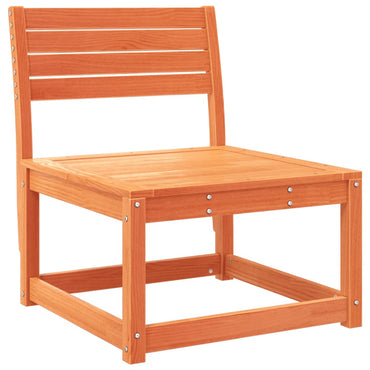 vidaXL Canapé de jardin marron cire en bois de pin massif