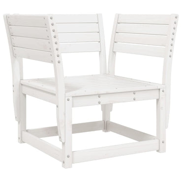 vidaXL Chaise de jardin blanche en pin massif
