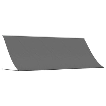 vidaXL Markise Einziehbar Anthrazit 350x150 cm Stoff und Stahl