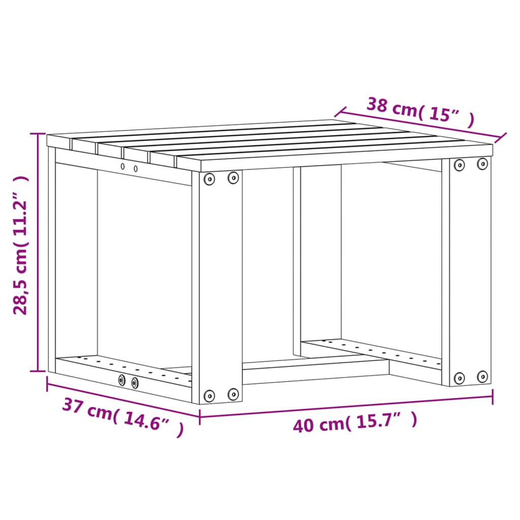 vidaXL Ensemble de mobilier de jardin 3 pcs Bois de Douglas massif