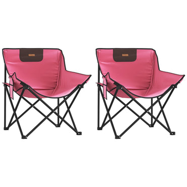 vidaXL Campingstühle 2 Stk. mit Tasche Klappbar Rosa
