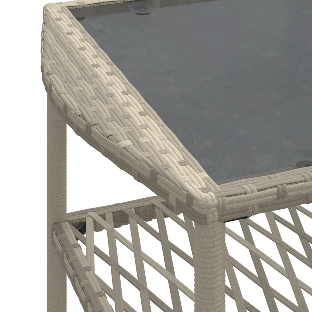 vidaXL Salon de jardin 4 pcs avec coussins Gris clair résine tressée
