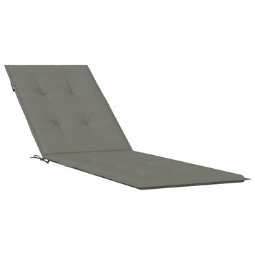 vidaXL Liegestuhl-Auflage Melange Dunkelgrau (75+105) x 50 x 4 cm Stoff