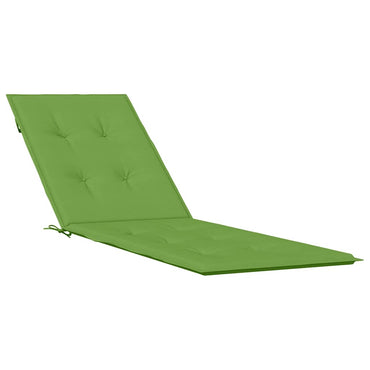 vidaXL Coussin de chaise longue mélangé vert (75+105) x 50 x 4 cm Tissu