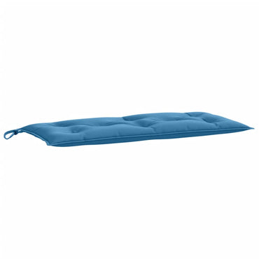 vidaXL Coussin de banc de jardin bleu chiné 100x50x7 cm Tissu