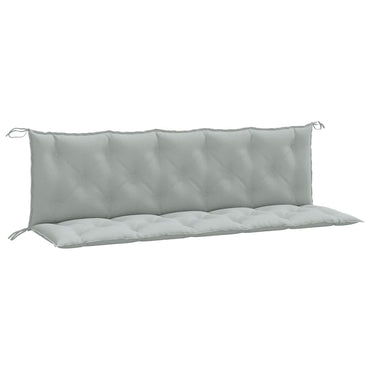 vidaXL Coussins de banc de jardin 2 pcs Mélange Gris clair 180x50x7 cm Tissu