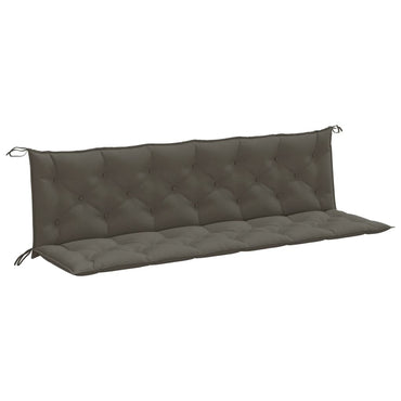 vidaXL Coussins de banc de jardin 2 pcs Mélange gris foncé 200x50x7 cm Tissu