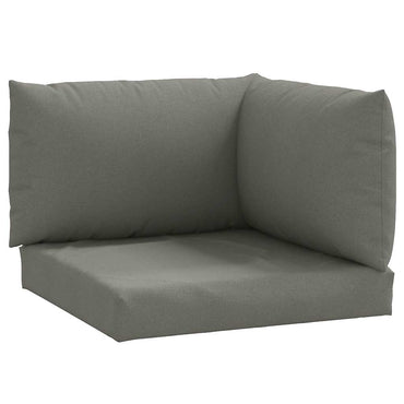 vidaXL Coussins de palette 3 pcs. Tissu chiné gris foncé