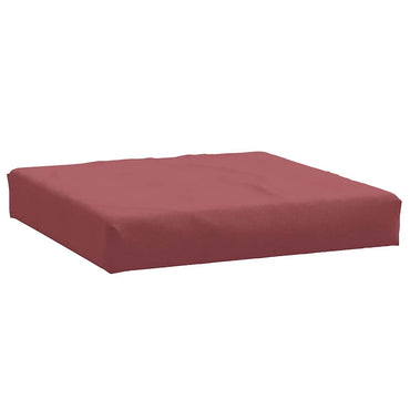 vidaXL Coussin de palette Melange Rouge vin 60x60x9,5 cm Tissu