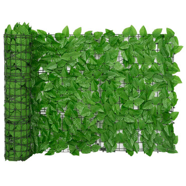 vidaXL Balkon-Sichtschutz mit Grünen Blättern 600x75 cm