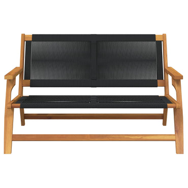 vidaXL gartenmöbel Schwarz 122 x 78 x 73 cm Massivholz Akazie