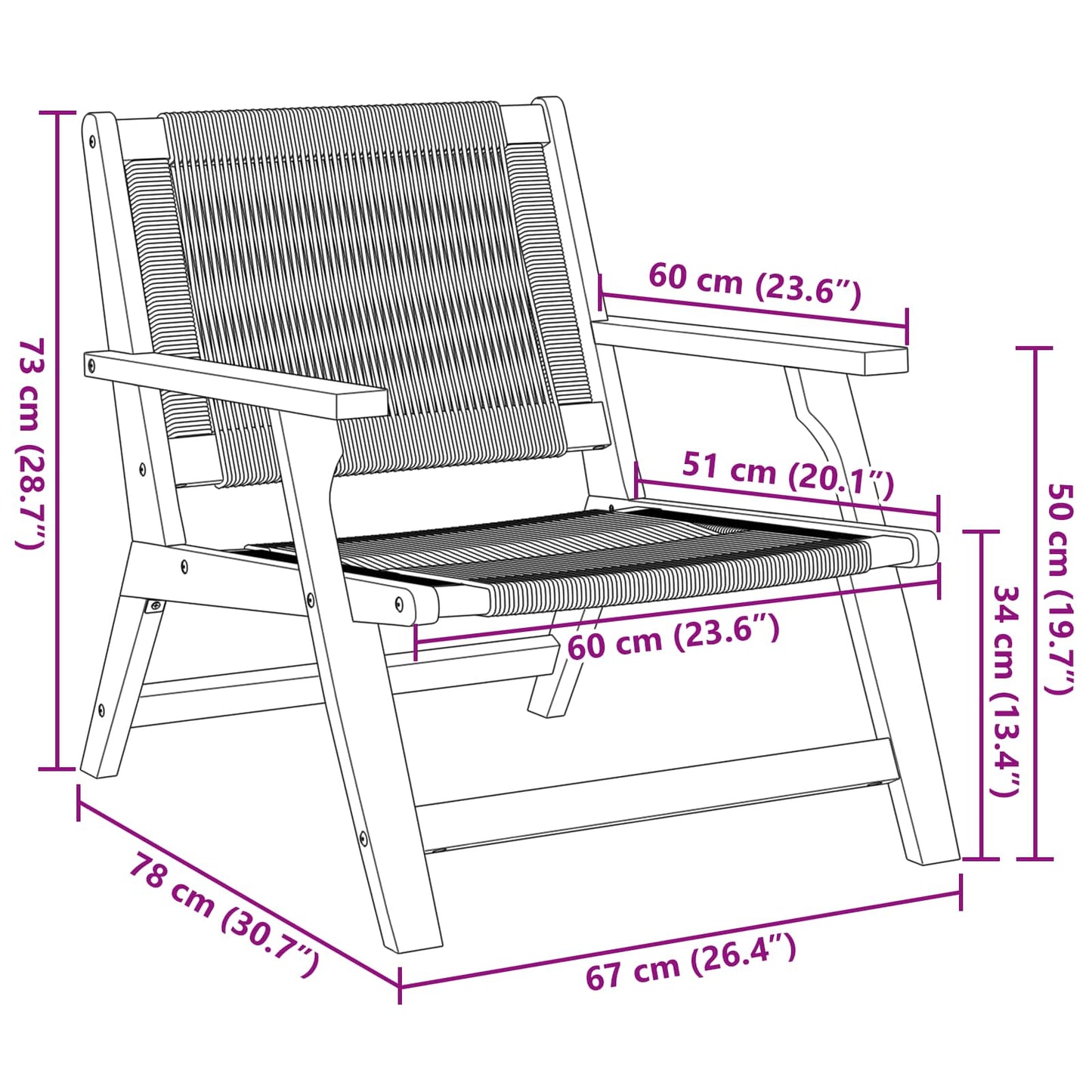 vidaXL gartenmöbel 2 pcs Grau 67 x 76 x 73 cm Massivholz Akazie