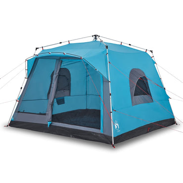 vidaXL Familienzelt für 7 Personen Blau Quick Release