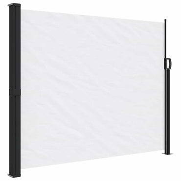 vidaXL Seitenmarkise Ausziehbar Weiß 170x300 cm