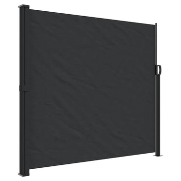 vidaXL Seitenmarkise Ausziehbar Schwarz 180x300 cm